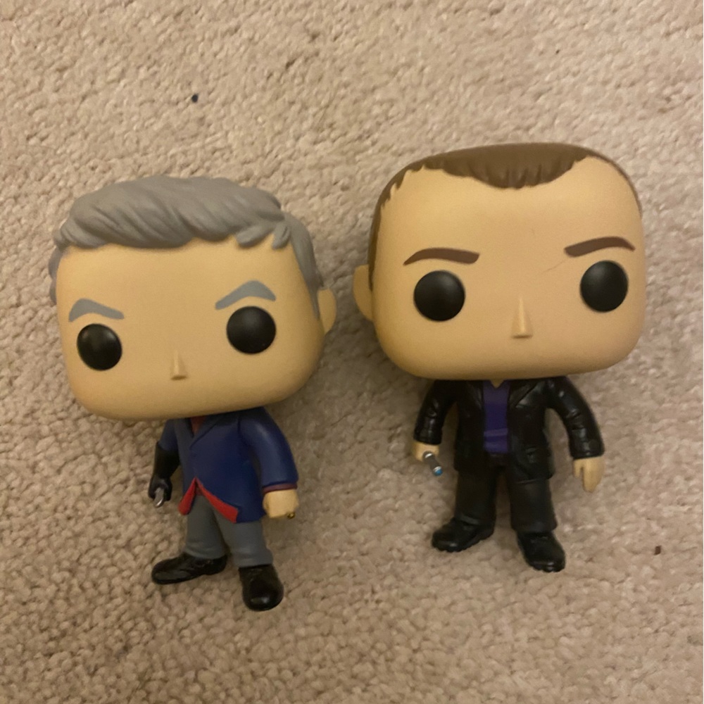 Doctor Who Funko Pops. Ninth and twelfth doctors